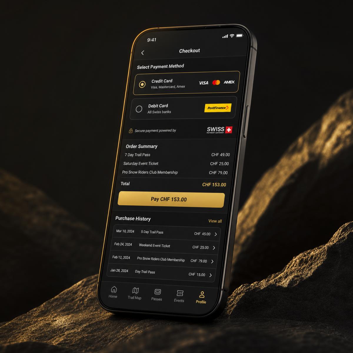 Skotersverige+ membership and ticket purchase screen